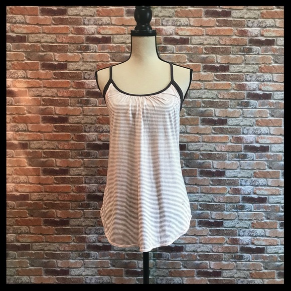 CALIA by Carrie Underwood Tops - Calia Carrie Underwood Striped Double Layer Tank